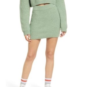 BP. Sweater Knit Recycled Polyester Blend Miniskirt, size XL